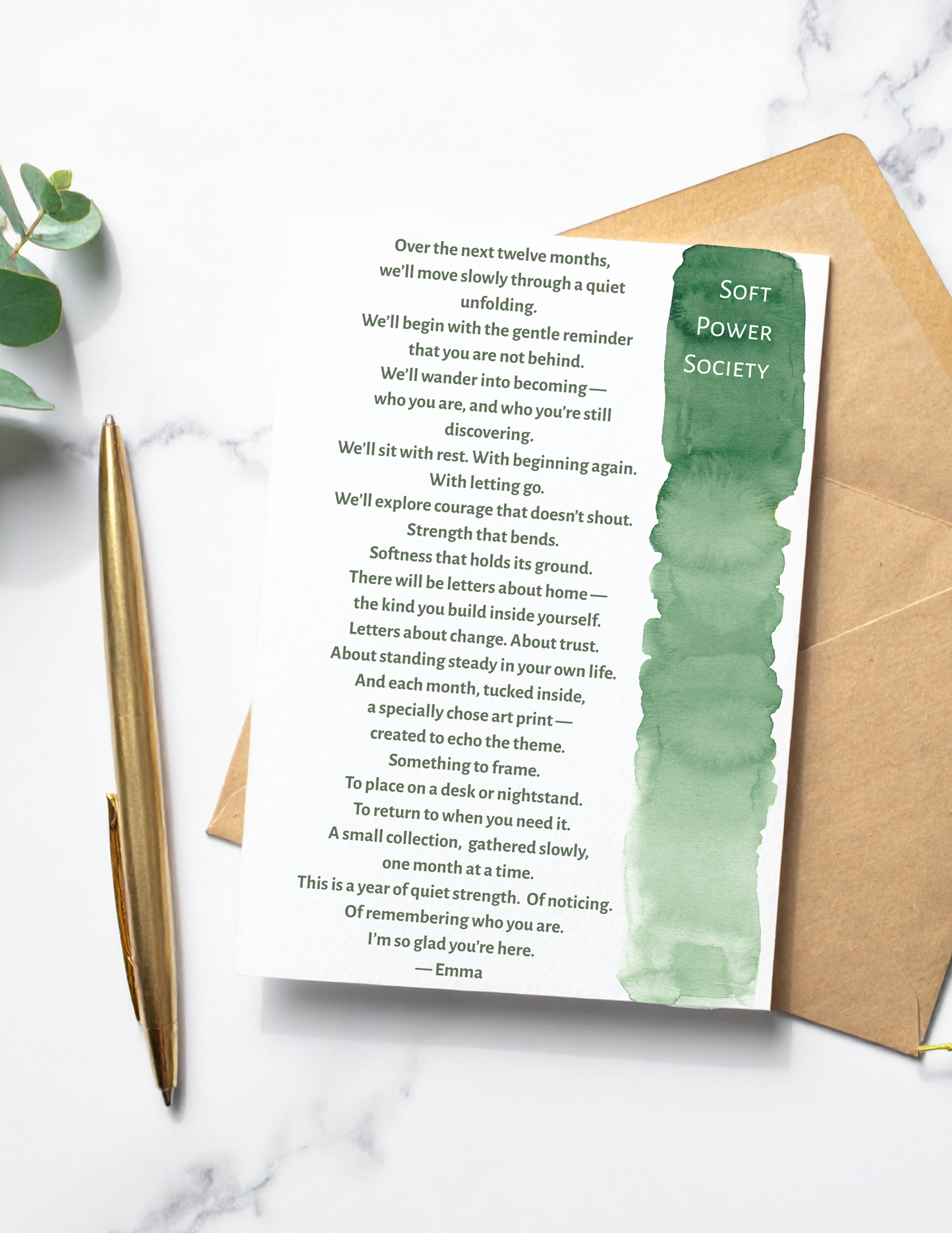 Soft Power Society Monthly Letter/Print Club